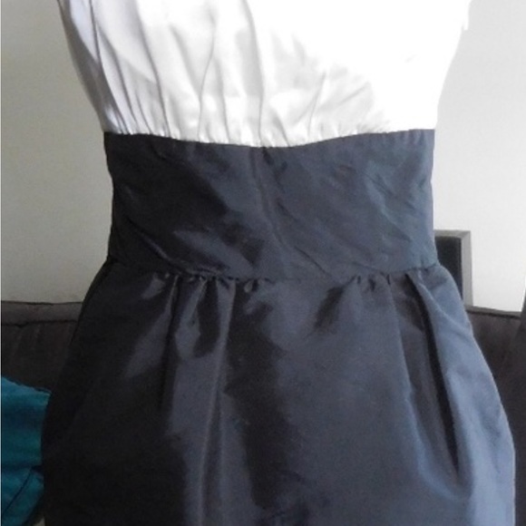 Alexia Admor Pearl Sequin Rhinestone Embellished Neck Silk Party Cocktail Dress - Picture 3 of 16